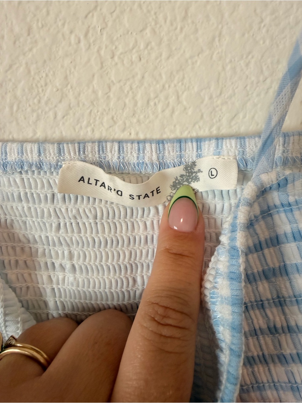 Altard State Macy Gingham Mini Dress - Picture 6 of 8